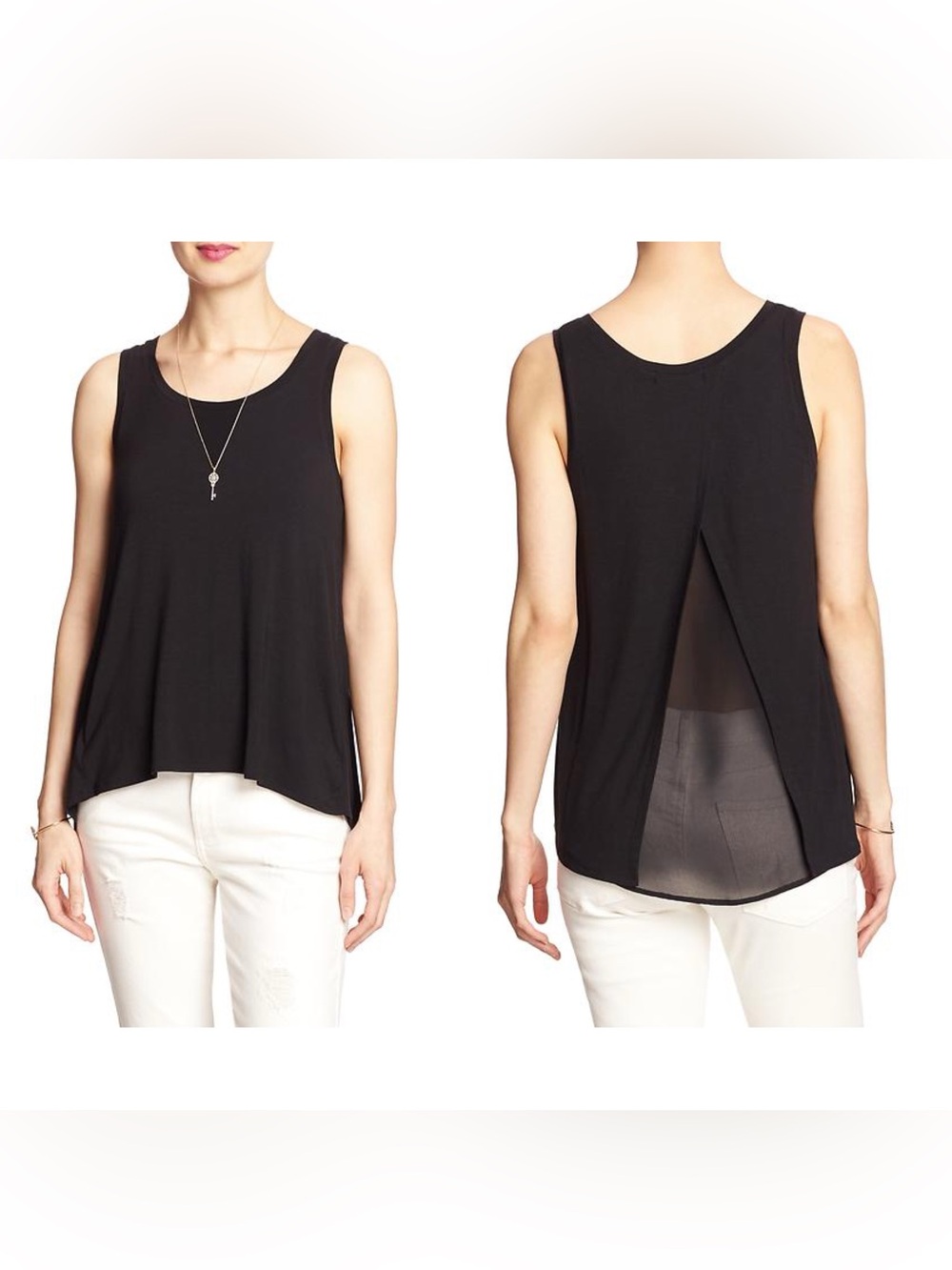 Banana Republic Sleeveless Double Layer Tank